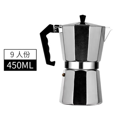 Mocha Coffee Pots Italian Aluminum Octagonal Pot Coffee Cup Maker Tea Maker Portable Coffee Maker