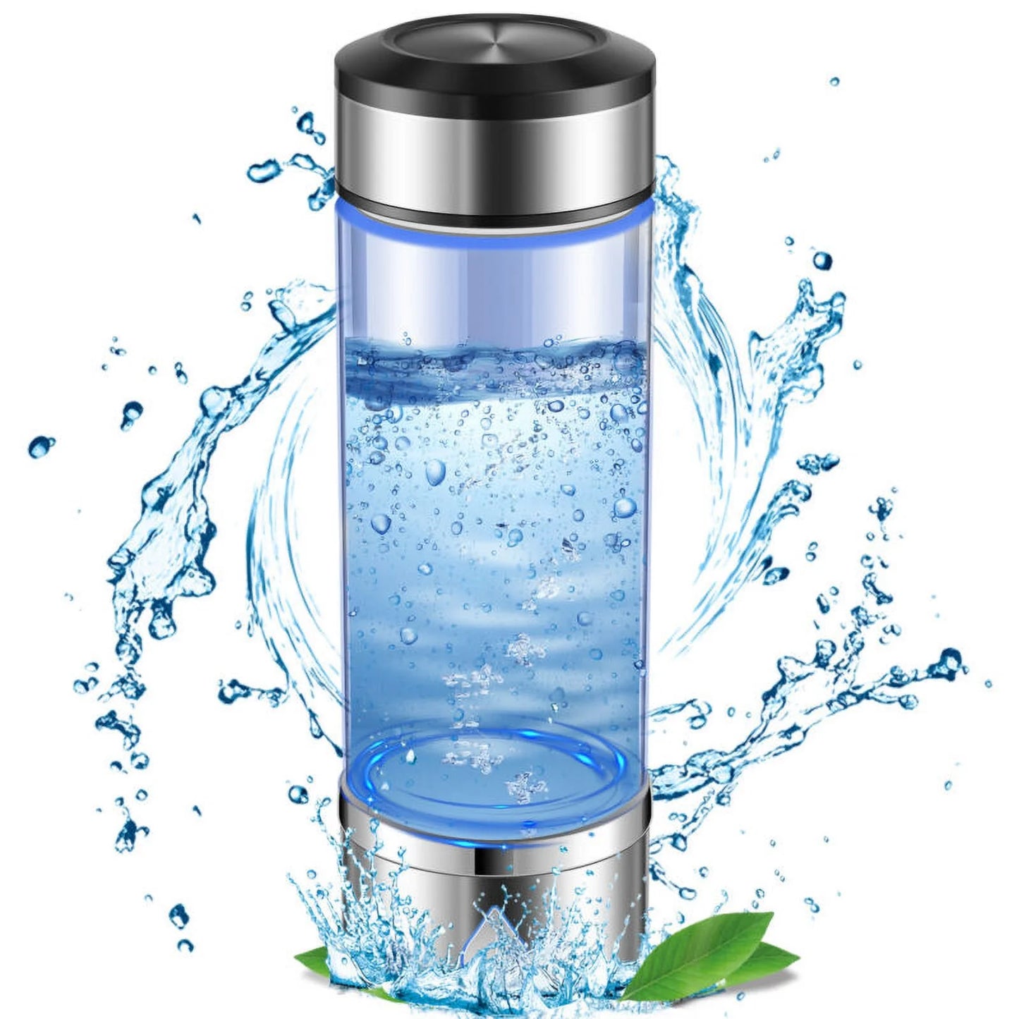 Hydrogen Water Bottle Efficient Hydrogen Water Maker Bottle 360Ml Generator Non-Slip Hydrogen Water Ionizer Machine Good Sealing Hydrogen Rich Water Cup Reusable for Home Office