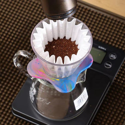 Resin Rainbow Portable Coffee Maker Pour over Coffee Maker Coffee Dripper Brewer Glass Coffee Pot Decanter Home Coffee Filter